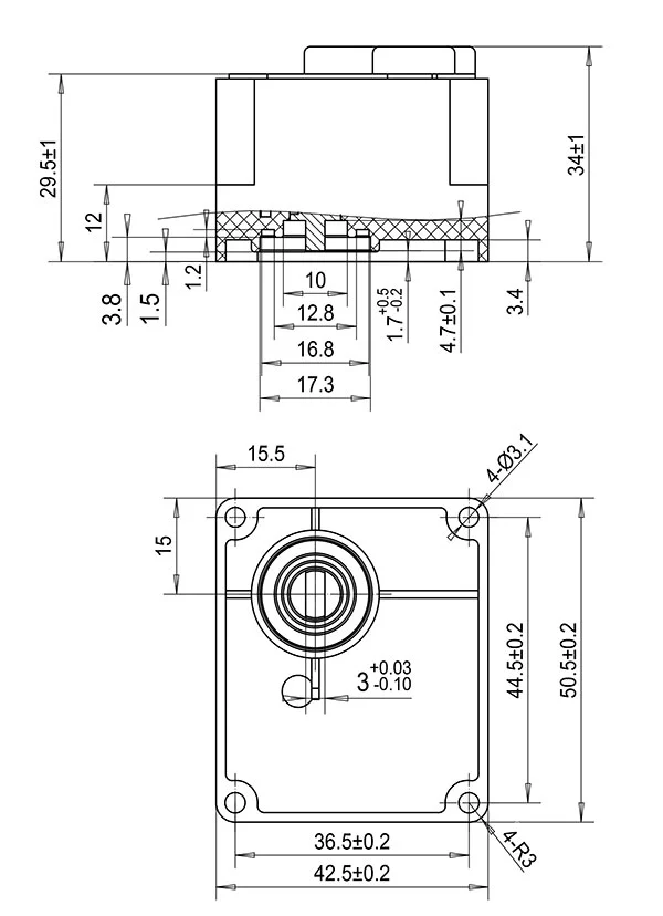 Waterproof Dc Meter Gear Motor